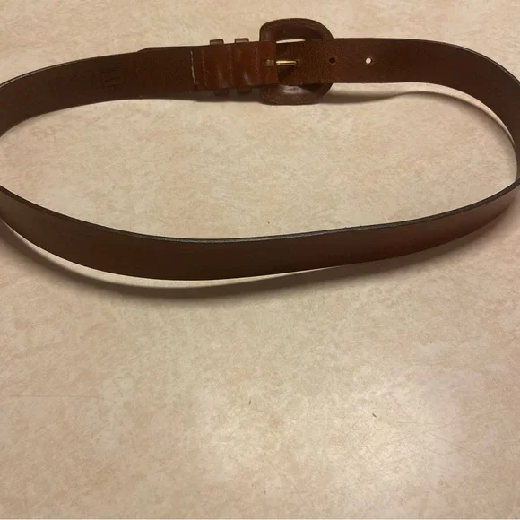 Vintage Gap Belt Womens 31”-34” USA Made Brown Leather Retro 80s 90s Classic - Picture 8 of 12
